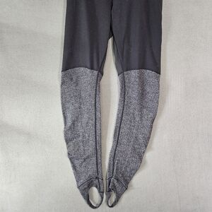 Lululemon Wunder Under Stirrup Pant Black Herringbone Size 12 Dance Leggings